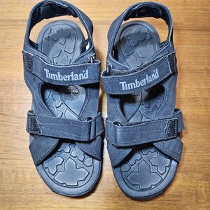 Timberland Black Double Strap Adventure Seeker Sandals  Kids Size 5
